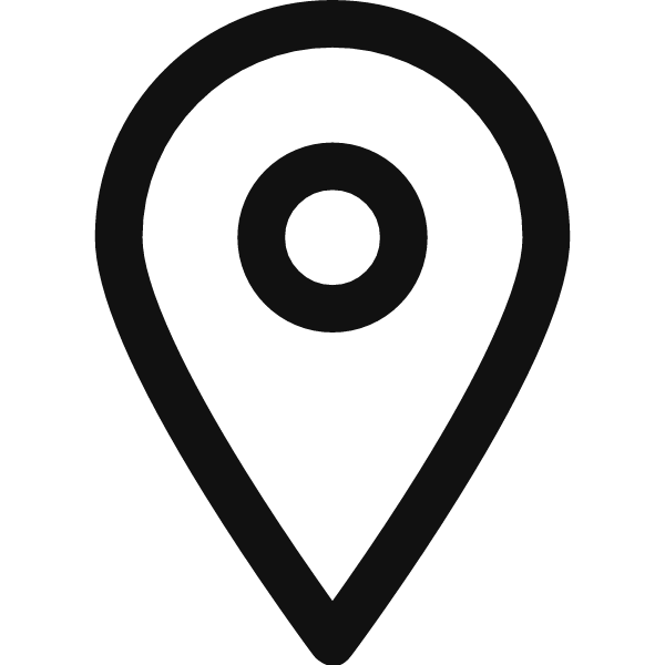 Google Maps location pin black