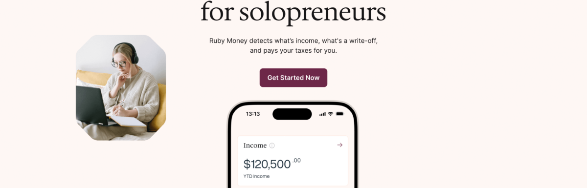 Ruby Money review, homepage